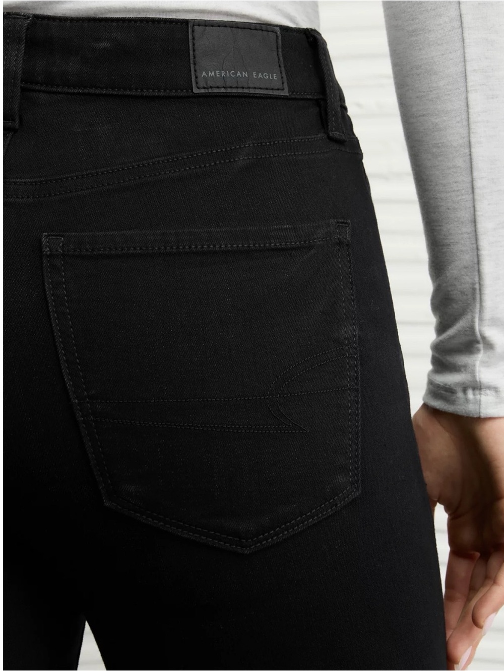 AE Next Level Ripped Jegging Black - Picture 3 of 9